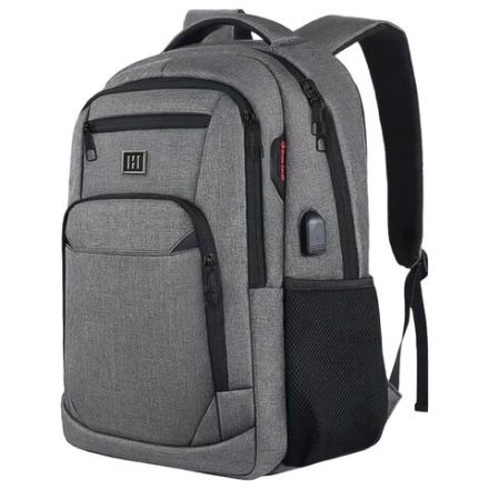 Рюкзак HEIKKI SECURE (ХЕЙКИ) универсальный, отделение для ноутбука, серый, 46x31x19 см, 273895