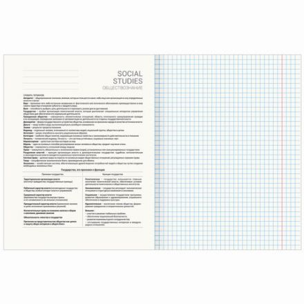 Тетрадь предметная "ПРИРОДА" 48 л., обложка картон, ОБЩЕСТВОЗНАНИЕ, клетка, подсказ, BRAUBERG, 404771 Тетрадь предметная "ПРИРОДА" 48 л., обложка картон, ОБЩЕСТВОЗНАНИЕ, клетка, подсказ, BRAUBERG, 404771