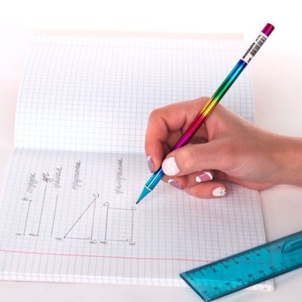 Карандаш чернографитный ЮНЛАНДИЯ "РАДУГА", 1 шт., HB, пластиковый, радужный цвет корпуса, 181786 Карандаш чернографитный ЮНЛАНДИЯ "РАДУГА", 1 шт., HB, пластиковый, радужный цвет корпуса, 181786