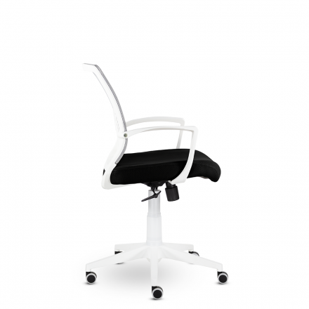 Кресло СН-800 Энжел белый Ср TW-71/Е11-к (серебристый/черный)