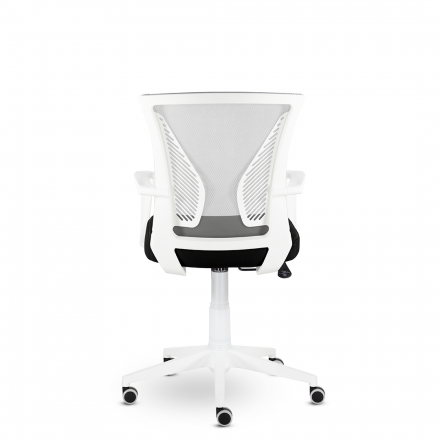 Кресло СН-800 Энжел белый Ср TW-71/Е11-к (серебристый/черный)