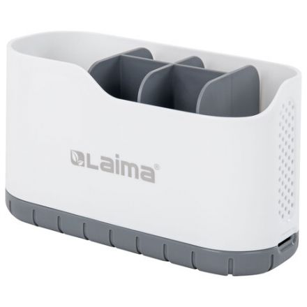 Стакан-органайзер для зубных щеток и пасты, БЕЛЫЙ, 9х19х12 см, LAIMA HOME, 700047 Стакан-органайзер для зубных щеток и пасты, БЕЛЫЙ, 9х19х12 см, LAIMA HOME, 700047