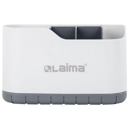 Стакан-органайзер для зубных щеток и пасты, БЕЛЫЙ, 9х19х12 см, LAIMA HOME, 700047 Стакан-органайзер для зубных щеток и пасты, БЕЛЫЙ, 9х19х12 см, LAIMA HOME, 700047