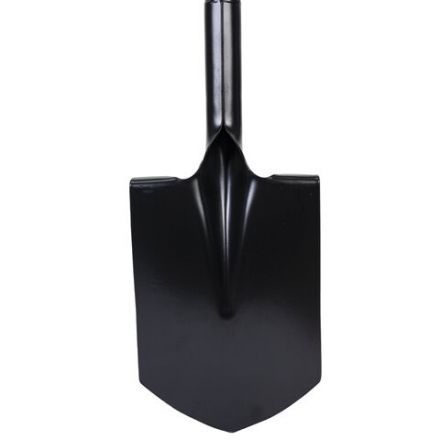 Лопата штыковая стальная 19х27 см, ОБЩАЯ ДЛИНА 115 см, черенок сталь, V-ручка, RABBITEX (РАББИТЕКС) "STRONG METAL", 700476