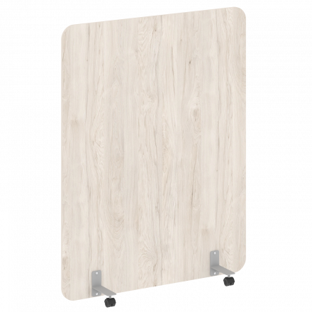 R-line Перегородка на металлических опорах, на роликах DP.R-140-180 Денвер светлый/Серый металл 1400*18*1800