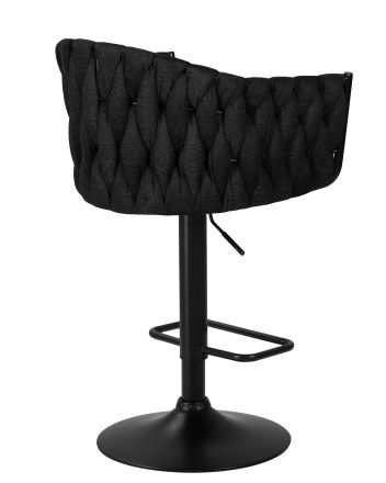 Стул барный DOBRIN LEON, черная ткань (LAR-275-50)