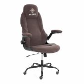 Кресло BAZUKA metalBL велюр, коричневый, 6