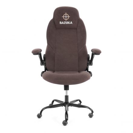 Кресло BAZUKA metalBL велюр, коричневый, 6