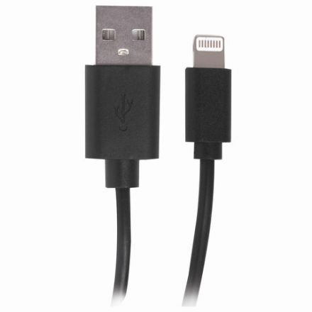 Кабель USB 2.0 – Lightning, 1 м, SONNEN, медь, для передачи данных и зарядки, черный, 513116 Кабель USB 2.0 – Lightning, 1 м, SONNEN, медь, для передачи данных и зарядки, черный, 513116