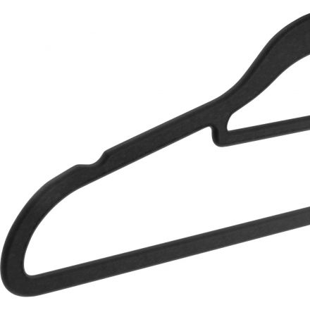 Вешалка-плечики DF_CLH-220 плас/мет.флокирован.10шт/уп L-420мм,р.50-52,чер