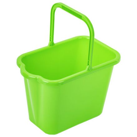 Ведро 9,5 л для уборки КОМПЛЕКТ с ОТЖИМОМ (сетчатый) пластик, для веревочных и ленточных МОПов, IDEA, М 2421