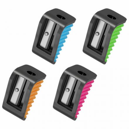 Точилка ЮНЛАНДИЯ "СВЕТЛЯЧОК", яркие цвета ассорти, 272504