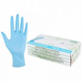 Перчатки нитриловые смотровые SFM Supersoft, Германия, 100 пар (200 штук), размер 8-9, L (большой)