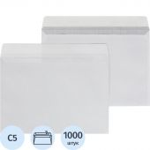 Конверт С5 ECOPOST белый стрип 162х229 с вн. зап.80г бел.92-100% 1000шт/уп