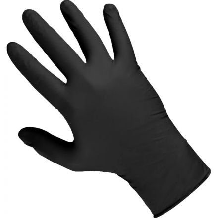 Перчатки одноразов. нитрил JetaSafety JSN907 черные р.S (50 пар/уп)