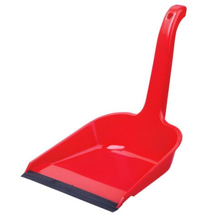 Совок для мусора, высокая рукоятка 20 см, резиновая кромка, пластик, цвет ассорти, 416, 434160065 Совок для мусора, высокая рукоятка 20 см, резиновая кромка, пластик, цвет ассорти, 416, 434160065