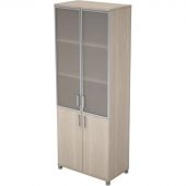 Шкаф Avance для докум. высок. стекл. 6ШД.005.4 800х450х2116 шамони светлый