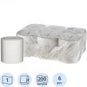 Полотенца бумажные 1 слой вторсырье 6рул/уп 200м Полотенца бумажные 1 слой вторсырье 6рул/уп 200м