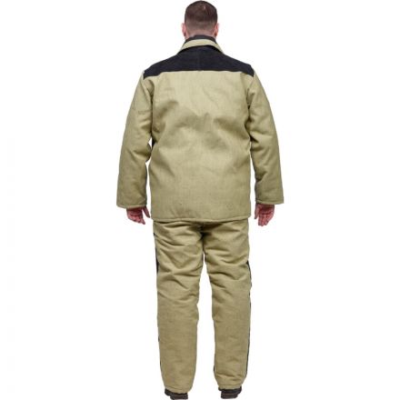 Костюм сварщика брезент+спилок утепл. кур/бр (мод. КС21ПР) (44-46) 182-188