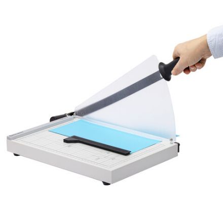 Резак сабельный BRAUBERG KATANA TSM-412, А4, на 12 л., длина реза 340 мм, металлическое основание, защитный экран, 532985