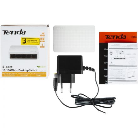 Коммутатор Tenda S105 100 Мбит/сек, 5 port