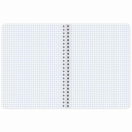 Тетрадь А5 48 л. BRAUBERG, гребень, клетка, глянцевая ламинация, "Dark" (микс в спайке), 404341