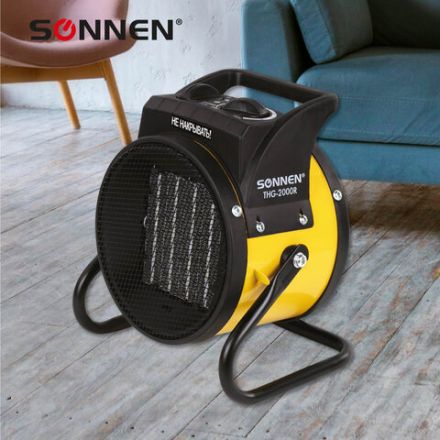 Тепловая пушка электрическая SONNEN THG-2000R, 2 кВт, 220В, керамический нагреватель, 456192 Тепловая пушка электрическая SONNEN THG-2000R, 2 кВт, 220В, керамический нагреватель, 456192