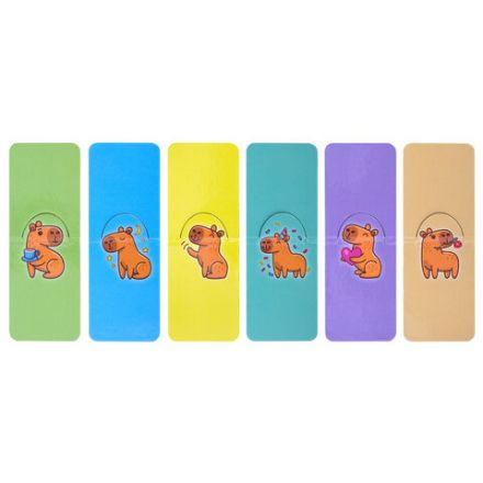 Закладки для книг МАГНИТНЫЕ, "АССОРТИ 5 ДИЗАЙНОВ ЗВЕРЯТА", 6 штук, 35x25 мм, FUNSTER (ФАНСТЕР), 116651