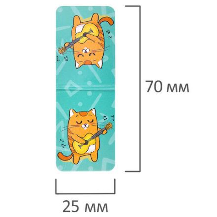 Закладки для книг МАГНИТНЫЕ, "АССОРТИ 5 ДИЗАЙНОВ ЗВЕРЯТА", 6 штук, 35x25 мм, FUNSTER (ФАНСТЕР), 116651