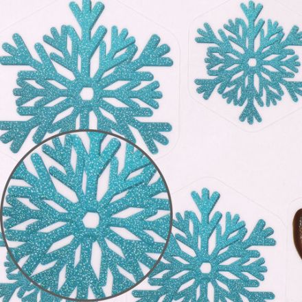 Наклейка для окон двусторонняя МНОГОРАЗОВАЯ 30х38 см "Дед Мороз и олень", ЗОЛОТАЯ СКАЗКА, 591179