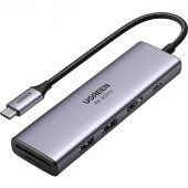 Разветвитель USB UGREEN 6 в 1 , 2 х USB 3.0, HDMI, TF/SD, PD (60384) Разветвитель USB UGREEN 6 в 1 , 2 х USB 3.0, HDMI, TF/SD, PD (60384)