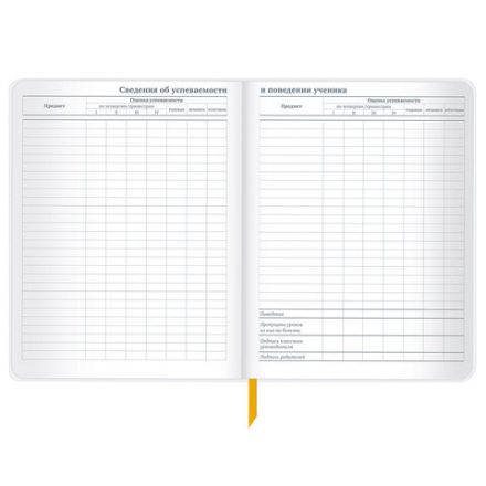 Дневник 1-11 класс 48 л., кожзам (гибкая), печать, фольга, BRAUBERG, "Mountains", 106223