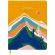 Дневник 1-11 класс 48 л., кожзам (гибкая), печать, фольга, BRAUBERG, "Mountains", 106223