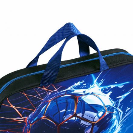 Папка на молнии с ручками BRAUBERG А4, 1 отделение, полиэстер, 80 мм, "Score goal", 273304