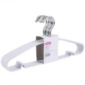 Вешалка-плечики WW_Attache MHT001/MHP048 мет,прям,пок.ПВХ,р48-50 бел.УП10шт