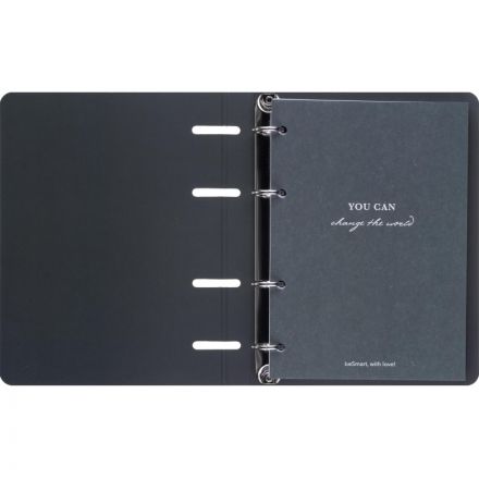 Тетрадь общая, BS, А5, 120л., клетка, кольца, Botanica, банан рамка N4763