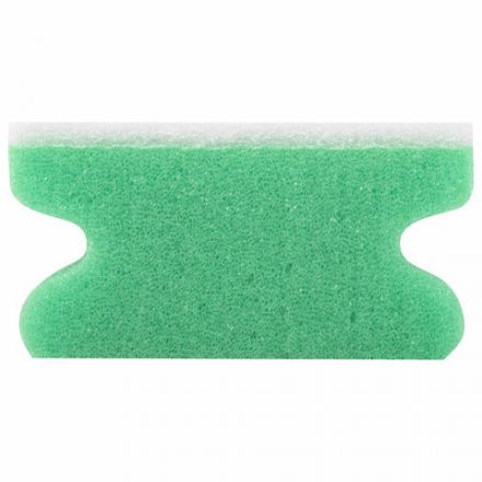 Губка для посуды 12х8,6х4,8 см, 1 шт., MEGA, поролон с абразивным слоем, профильная, кафель/уборка/посуда, LAIMA К1013, 601556