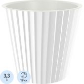 Горшок InGreen Sand для цветов D190мм,3,3л c дренаж.встав.бел.,IG640110048