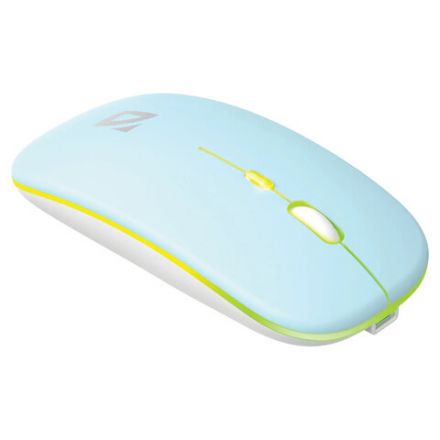 Мышь беспроводная DEFENDER Coda MB-261, 2.4 ГГц + BT, радужная подсветка, 3 кнопки + 1 колесо, 300 мАч, голубая, 52263 Мышь беспроводная DEFENDER Coda MB-261, 2.4 ГГц + BT, радужная подсветка, 3 кнопки + 1 колесо, 300 мАч, голубая, 52263