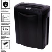 Уничтожитель (шредер) BRAUBERG S8-S, 2 уровень секретности, полоски 6 мм, 8 листов, корзина 15 литров, 531088 Уничтожитель (шредер) BRAUBERG S8-S, 2 уровень секретности, полоски 6 мм, 8 листов, корзина 15 литров, 531088