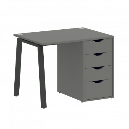 Home Office Стол письменный VR.SP-3-98.4.A Металлик/Антрацит металл 980*720*750