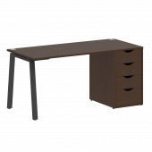 Home Office Стол письменный VR.SP-3-158.4.A Венге/Антрацит металл 1580*720*750