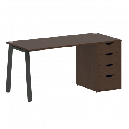 Home Office Стол письменный VR.SP-3-158.4.A Венге/Антрацит металл 1580*720*750