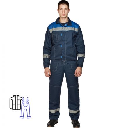 Костюм рабочий летний муж. л20-КПК син/вас (р.48-50) 182-188 Костюм рабочий летний муж. л20-КПК син/вас (р.48-50) 182-188