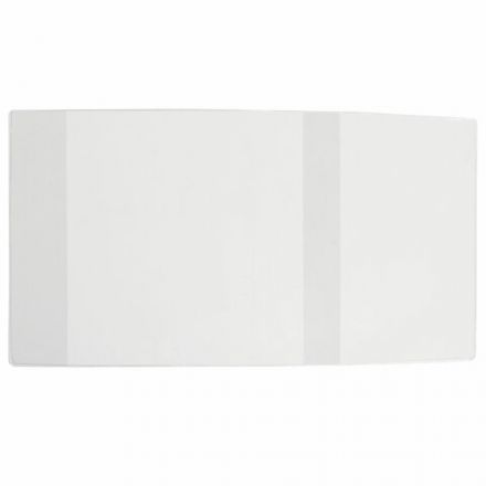 Обложка ПВХ для тетрадей и прописей Горецкого, ПЛОТНАЯ, 100 мкм, 243х455 мм, универсальная, прозрачная, ПИФАГОР, 229315