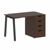 Home Office Стол письменный VR.SP-3-118.4.A Венге/Антрацит металл 1180*720*750