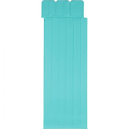 Закладка самоклеящиеся для книг, прямые, наб. 6 шт,350мкм, бирюз, 2921-118