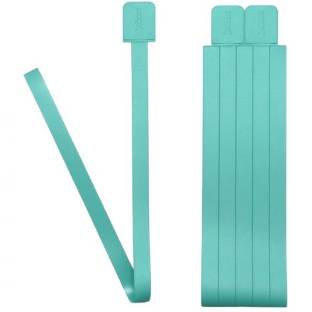 Закладка самоклеящиеся для книг, прямые, наб. 6 шт,350мкм, бирюз, 2921-118