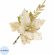 Украшение НГ ёлочное Белый с веткой цветок из полиэст 28x28x18см арт.88686
