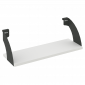 Навесные полки. Кронштейны+ЛДСП полка 600мм MAN-41-6 Белый бриллиант/Антрацит металл 600*220*200 Навесные полки. Кронштейны+ЛДСП полка 600мм MAN-41-6 Белый бриллиант/Антрацит металл 600*220*200